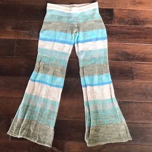 Knit flare beach pants